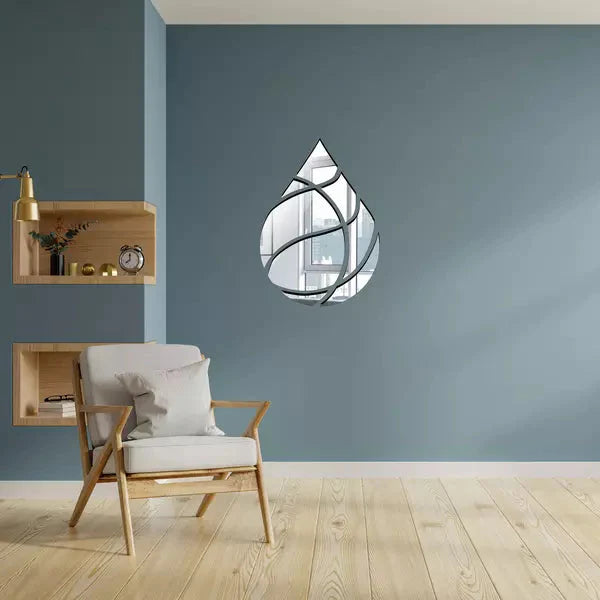 Acrylic Water Drop Mirror Wall Decor